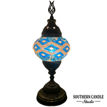 Load image into Gallery viewer, Thalia Boho Handcrafted Medium Mosaic Table Lamp