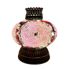 Load image into Gallery viewer, Pink Circle Handcrafted Mosaic Lamps-Queen Style