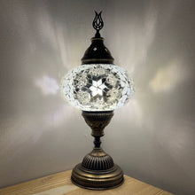 Load image into Gallery viewer, White Flower Handcrafted Mosaic Large Table Lamp