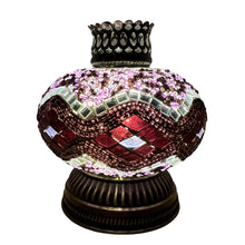 Load image into Gallery viewer, Purple Wave Handcrafted Mosaic Lamps-Queen Style