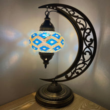 Load image into Gallery viewer, Odysseus Boho Handcrafted Moon Large Mosaic Lamp