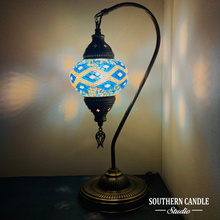 Load image into Gallery viewer, Alder Boho Handcrafted Medium Mosaic Table Lamp
