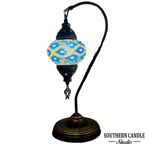 Alder Boho Handcrafted Medium Mosaic Table Lamp