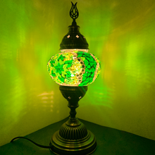 Load image into Gallery viewer, Sage Handcrafted Medium Mosaic Table Lamp