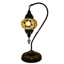 Load image into Gallery viewer, Hester Handcrafted Mosaic Table Lamp - Medium Swan Neck