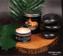 Load image into Gallery viewer, Teakwood  Soy Wax Candle 4 oz. - Southern Candle Studio