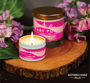Baby Powder Soy Wax Candle 4 oz. - Southern Candle Studio