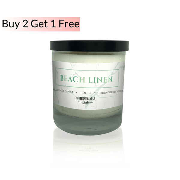 Beach Linen Soy Wax Candle 11 oz. - Southern Candle Studio