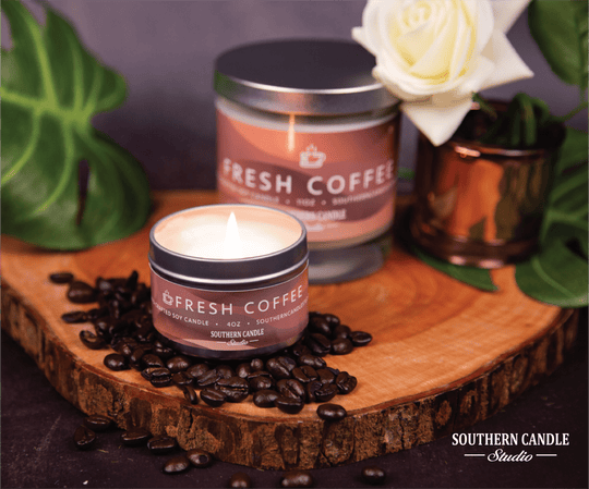 Fresh Coffee Soy Wax Candle 11 oz. - Southern Candle Studio