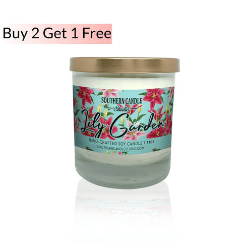 Lily Garden Soy Wax Candle 11 oz. - Southern Candle Studio