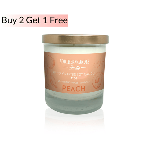 Peach Soy Wax Candle 11 oz. - Southern Candle Studio