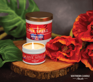 Love Spell Soy Wax Candle 4 oz. - Southern Candle Studio