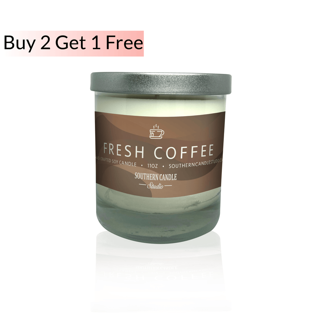 Fresh Coffee Soy Wax Candle 11 oz. - Southern Candle Studio