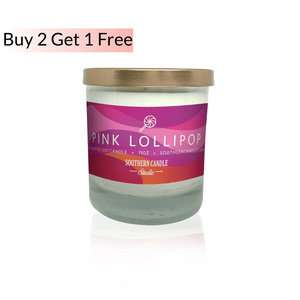 Pink Lollipop Soy Wax Candle 11 oz. - Southern Candle Studio
