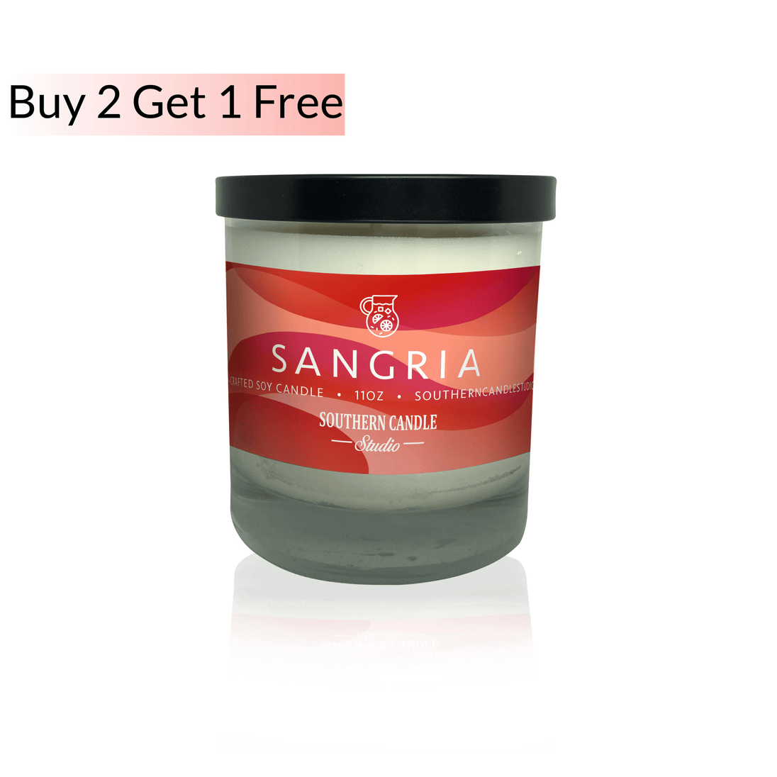 Sangria Soy Wax Candle 11 oz. - Southern Candle Studio