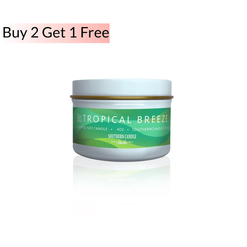 Tropical Breeze Soy Wax Candle 4 oz. - Southern Candle Studio