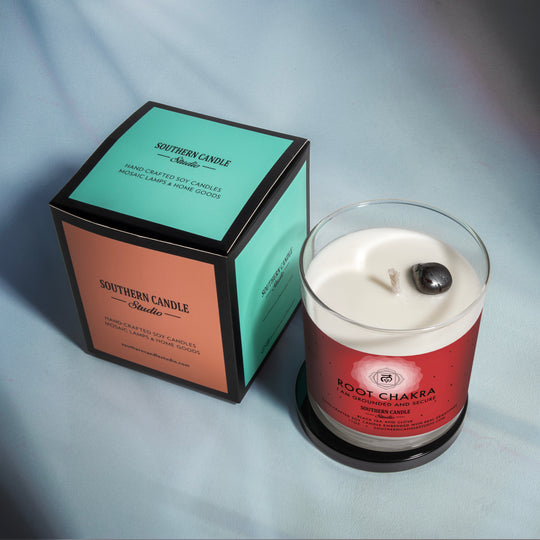 Root Chakra Gemstone Lotion Candle - Southern Candle Studio
