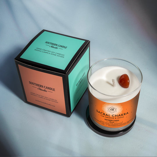 Sacral Chakra Gemstone Lotion Candle - Southern Candle Studio