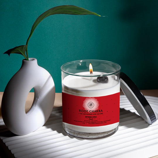 Root Chakra Gemstone Lotion Candle - Southern Candle Studio