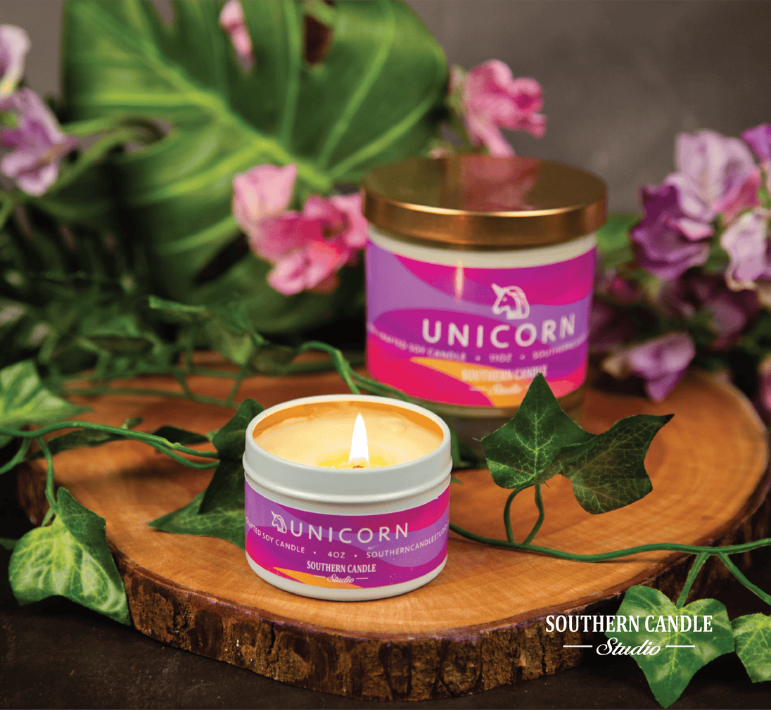 Unicorn Soy Wax Candle 11 oz. - Southern Candle Studio