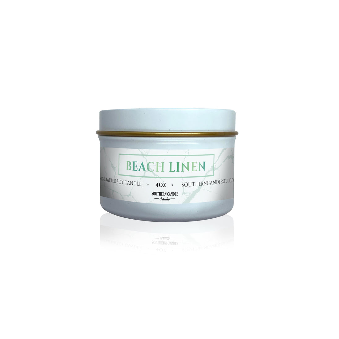 Beach Linen Soy Wax Candle 4 oz. - Southern Candle Studio