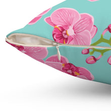 Load image into Gallery viewer, Orchid Blossom Square Pillow - Southern Candle Studio