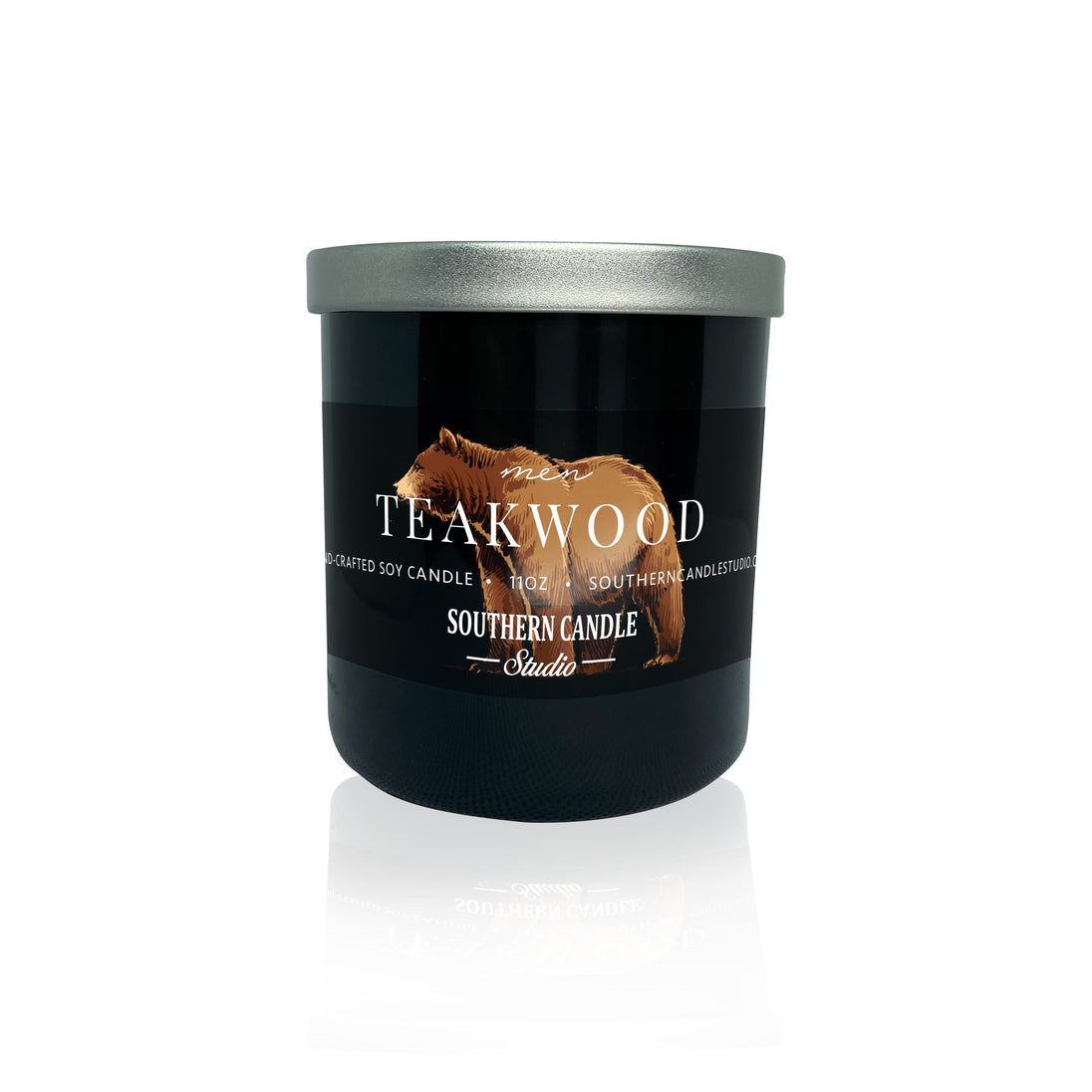 Teakwood Soy Wax Candle 11 oz. - Southern Candle Studio