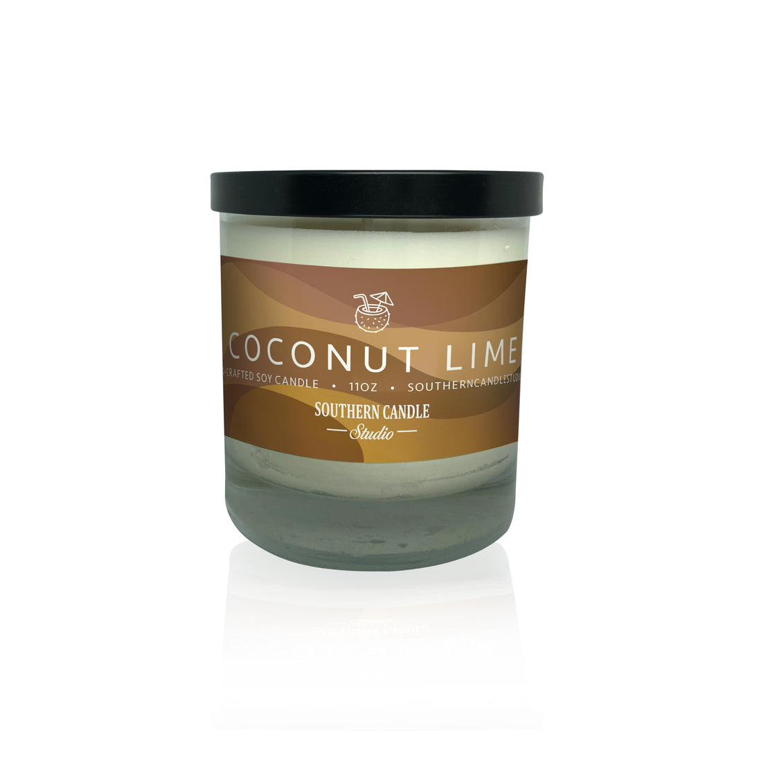 Coconut Lime Soy Wax Candle 11 oz. - Southern Candle Studio