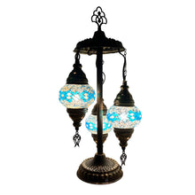 Load image into Gallery viewer, Thallo Boho Handcrafted 3 Tiered Mosaic Table Lamp