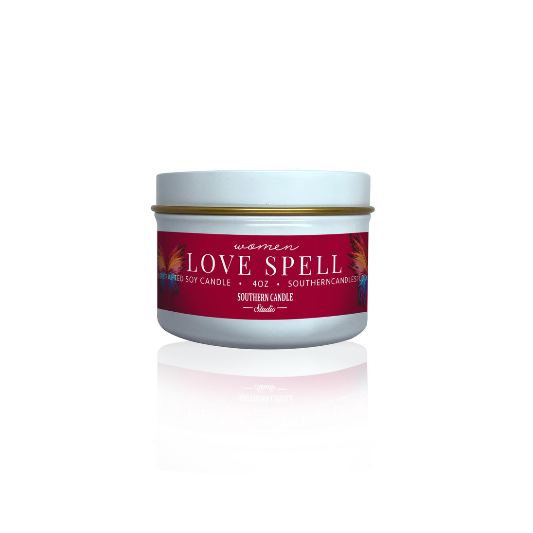 Love Spell Soy Wax Candle 4 oz. - Southern Candle Studio